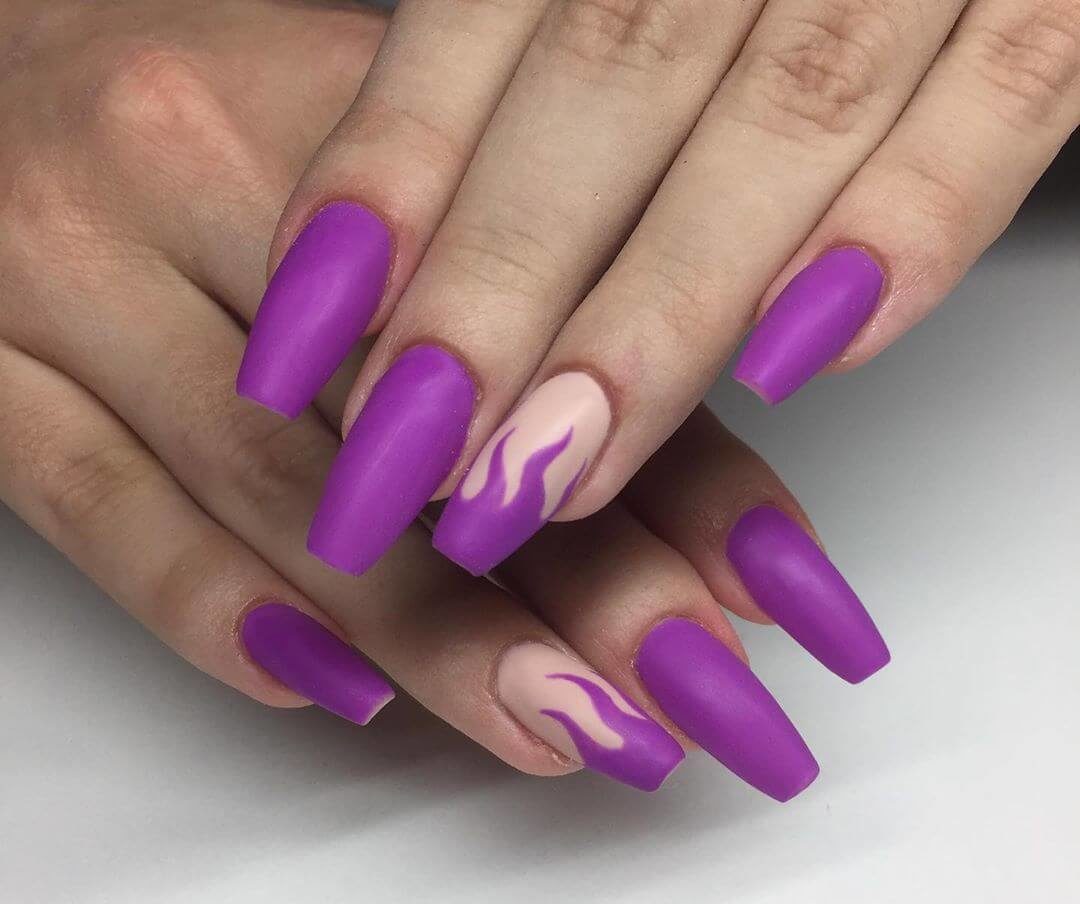 🥇 Uñas color Morado, Violeta o Púrpura 2020 - 80 Diseños geniales !